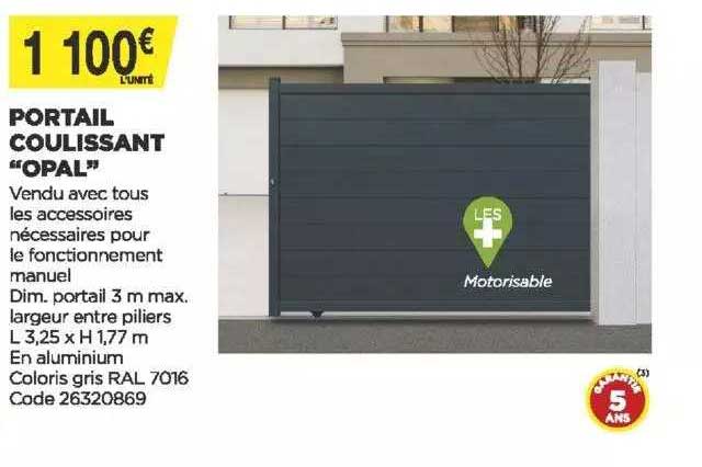 portail coulissant "opal"