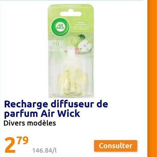 recharge diffuseur de parfum air wick