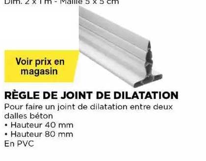 règle de joint de dilatation