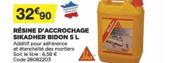 résine d'accrochage sikadher bidon 5l