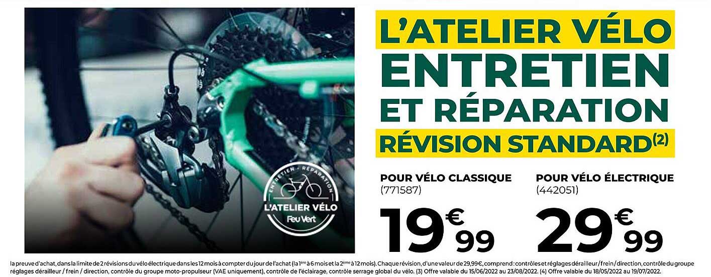 Révision Standard Pour Vélo Classique Et Pour Vélo électrique