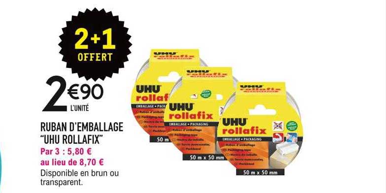 ruban d'emballage "uhu rollafix"