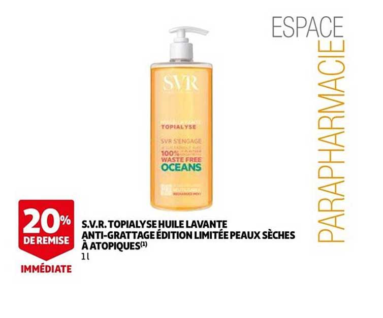 s.v.r. topialyse huile lavante anti-grattage édition limitée peaux sèches à atopiques