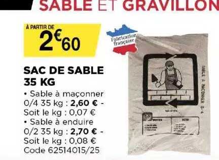 Sac De Sable 35 Kg