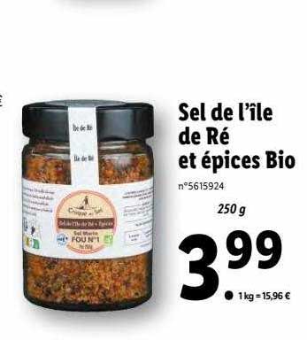 sel de l'île de ré et épices bio