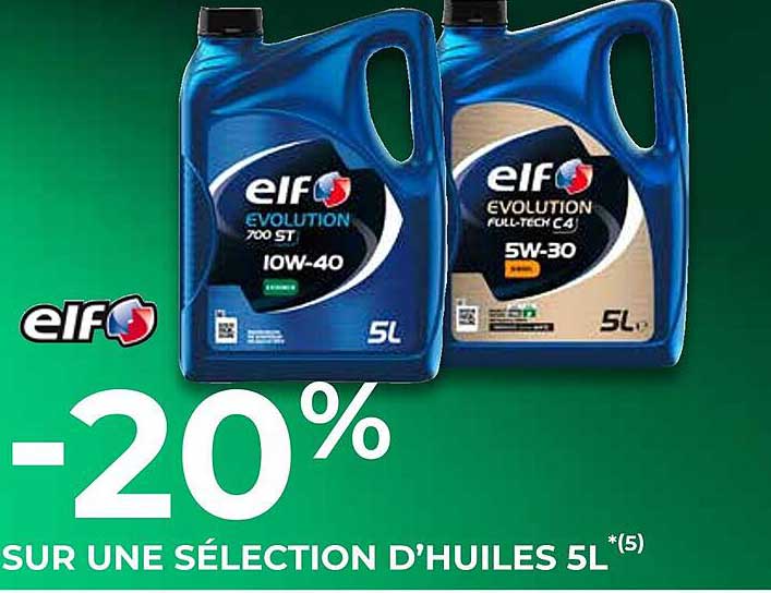sélection d'huiles 5l elf