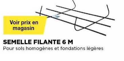 semelle filante 6 m