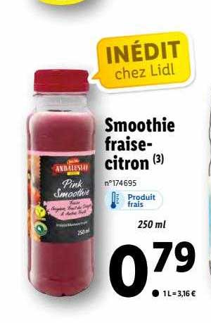 Smoothie Fraise-citron