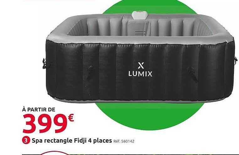 spa rectangle fidji 4 places lumix