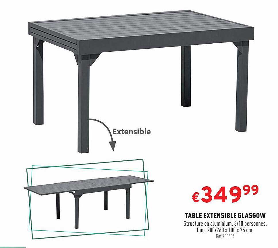 Table Extensible Glasgow