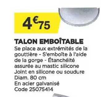 talon emboîtable