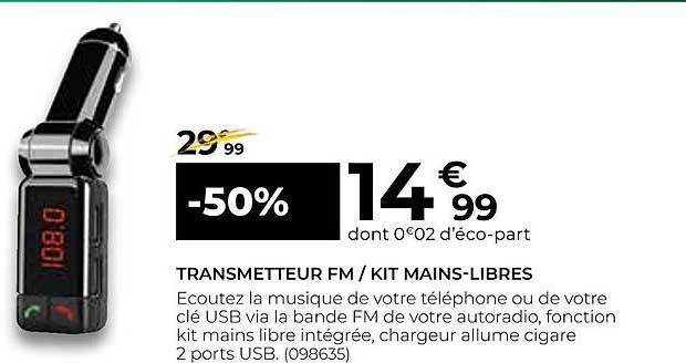 transmetteur fm-kit mains-libres