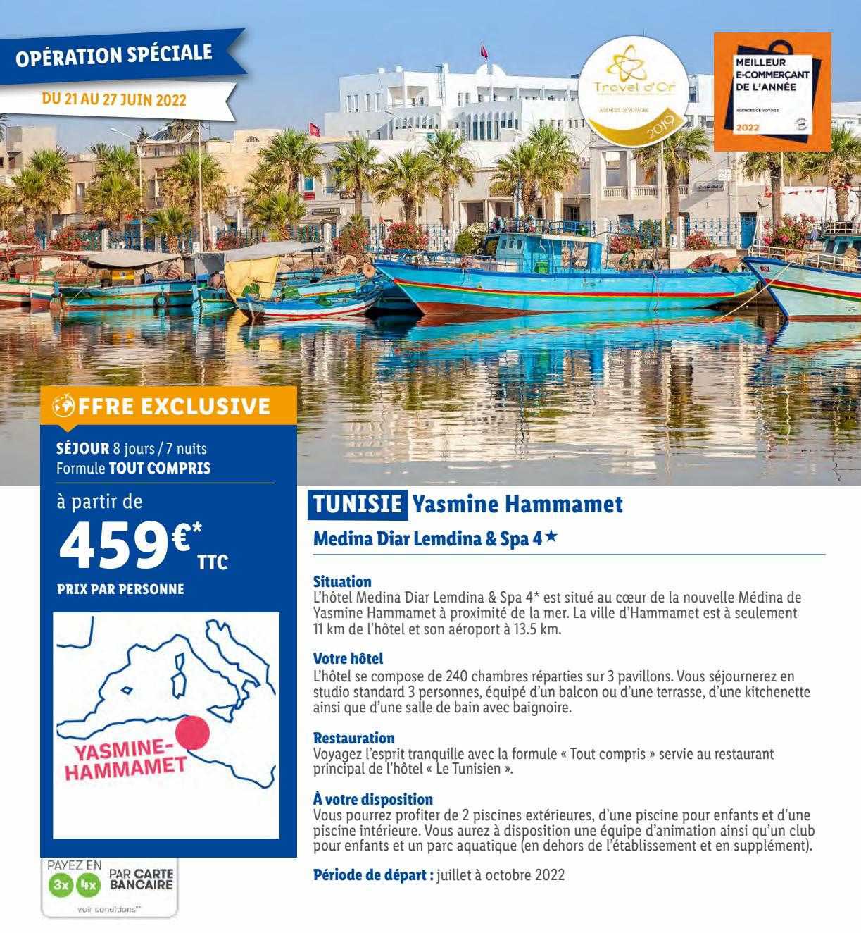 tunisie yasmine hammamet