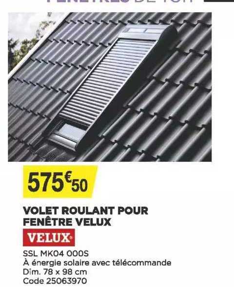 Volet Roulant Pour Fenêtre Velux