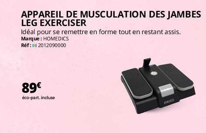 Appareil De Musculation Des Jambes Leg Exerciser Homedics