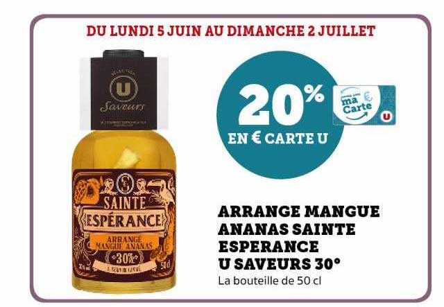 arrangé mangue ananas sainte espérance u saveurs 30°