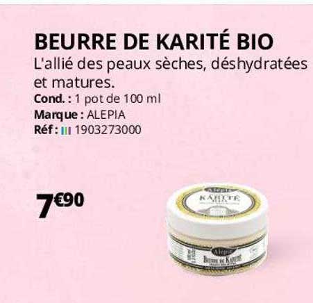 beurre de karité bio alepia