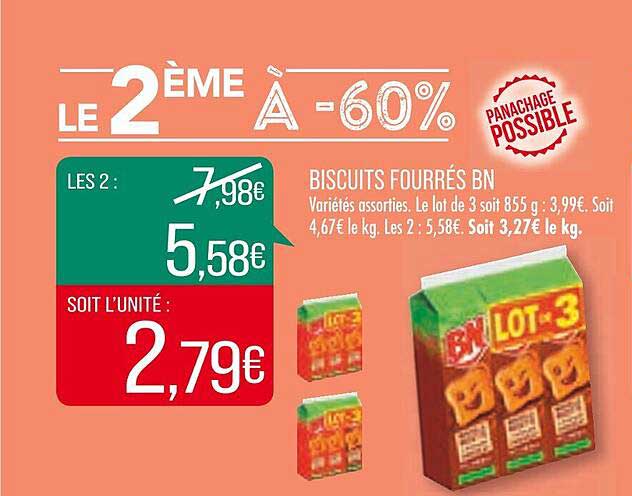 Biscuits Fourrés Bn