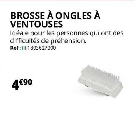 brosse à ongles à ventouses