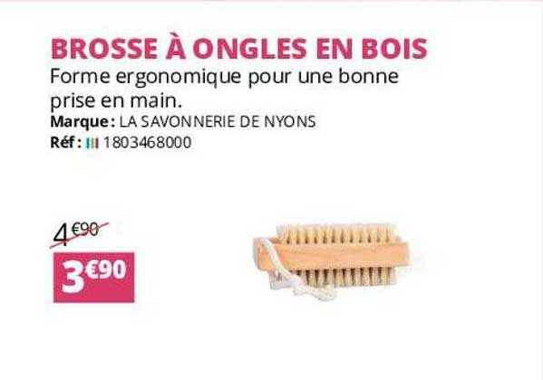 Brosse à Ongles En Bois La Savonnerie De Nyons
