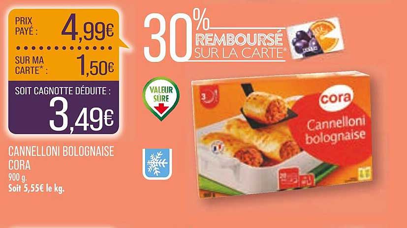 Cannelloni Bolognaise Cora