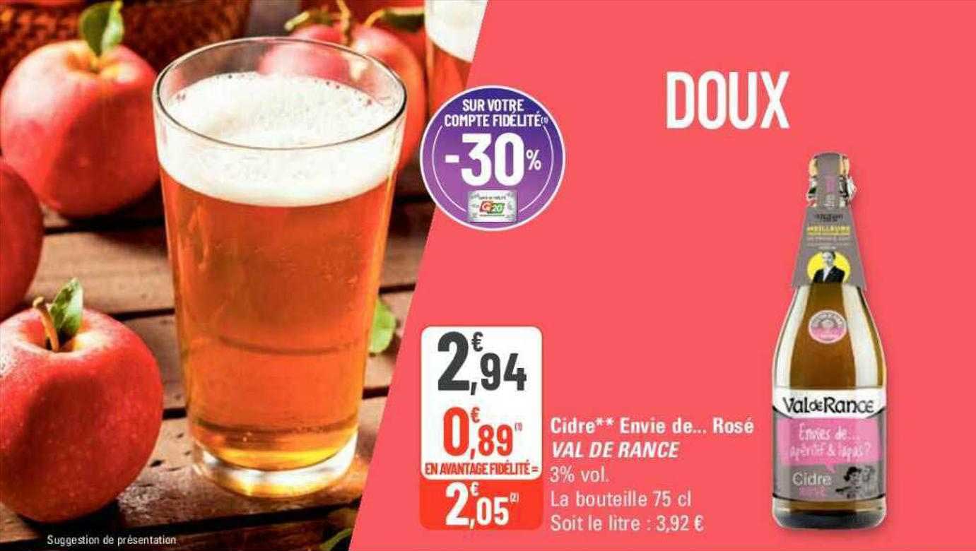 cidre envie de...rosé val de rance