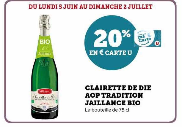 clairette de die aop tradition jaillance bio