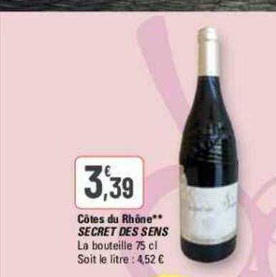 côtes du rhône secret des sens