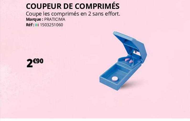coupeur de comprimés praticima