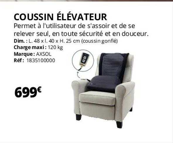 coussin élévateur axsol