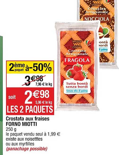 Crostata Aux Fraises Forno Miotti