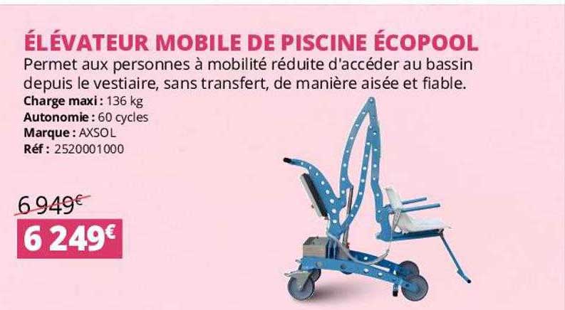 élévateur mobile de piscine écopool axsol