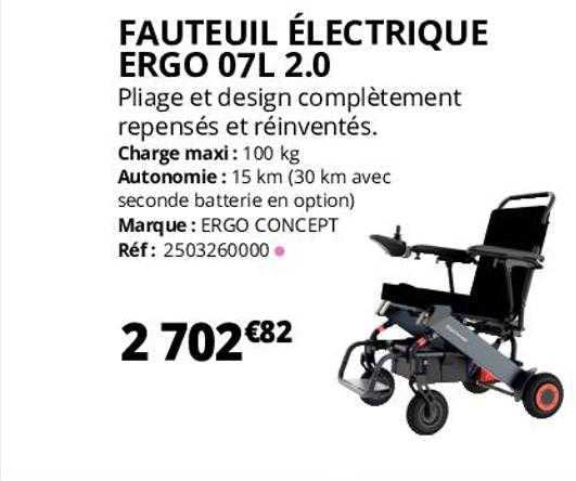 fauteuil électrique ergo 07l 2.0