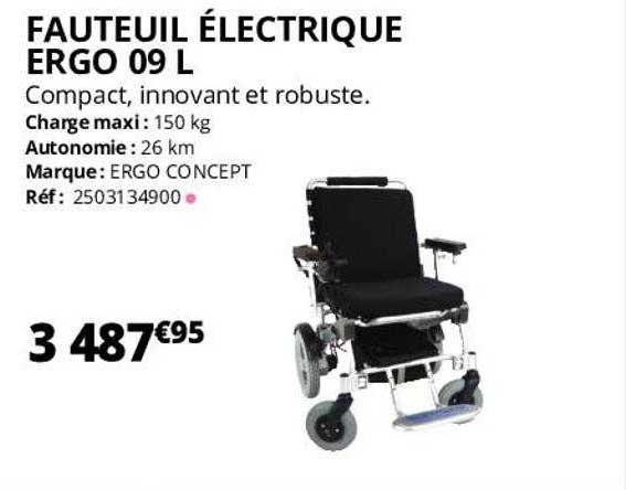 fauteuil électrique ergo 09l ergo concept