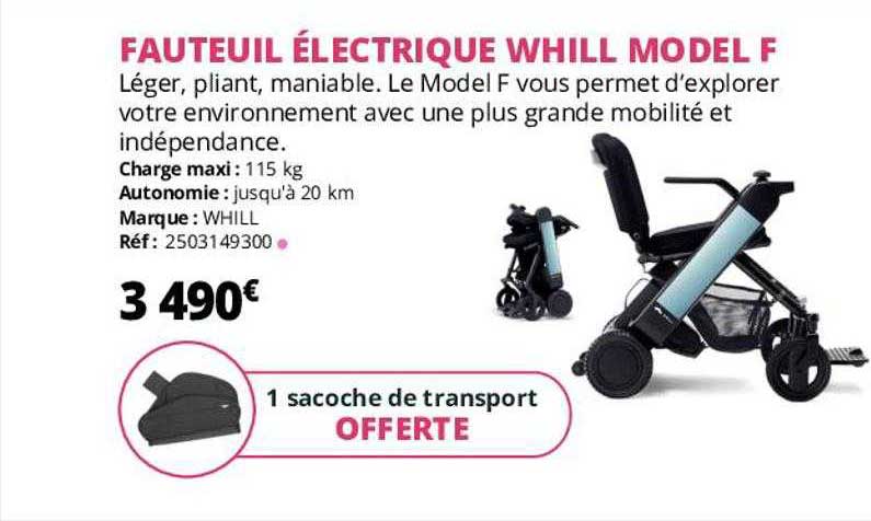 fauteuil électrique whill model f