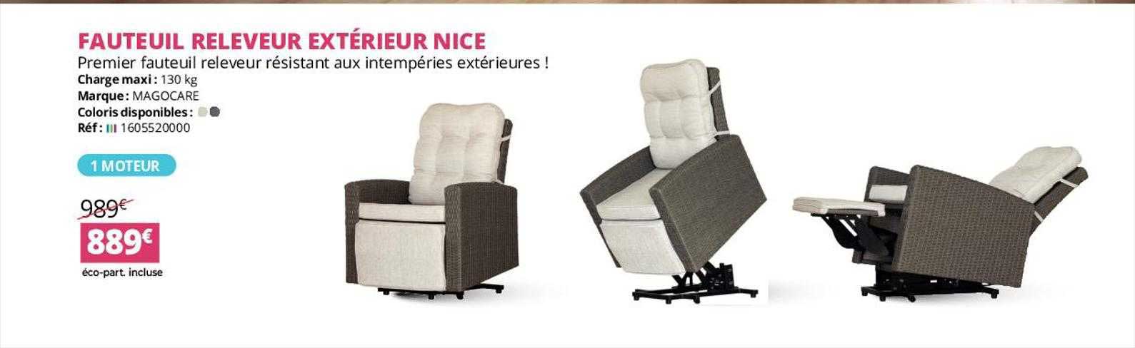 fauteuil releveur extérieur nice magocare