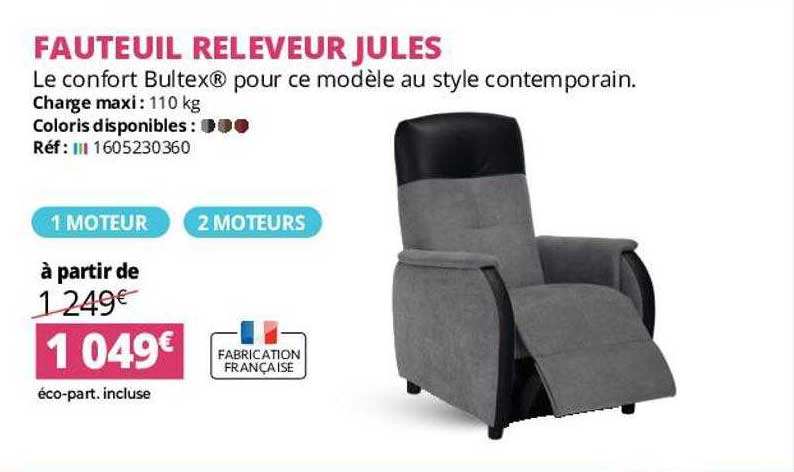 fauteuil releveur jules