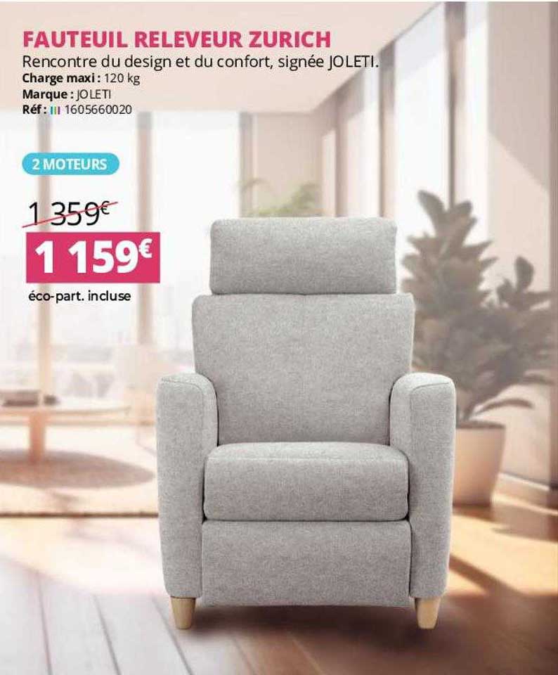 fauteuil releveur zurich joleti