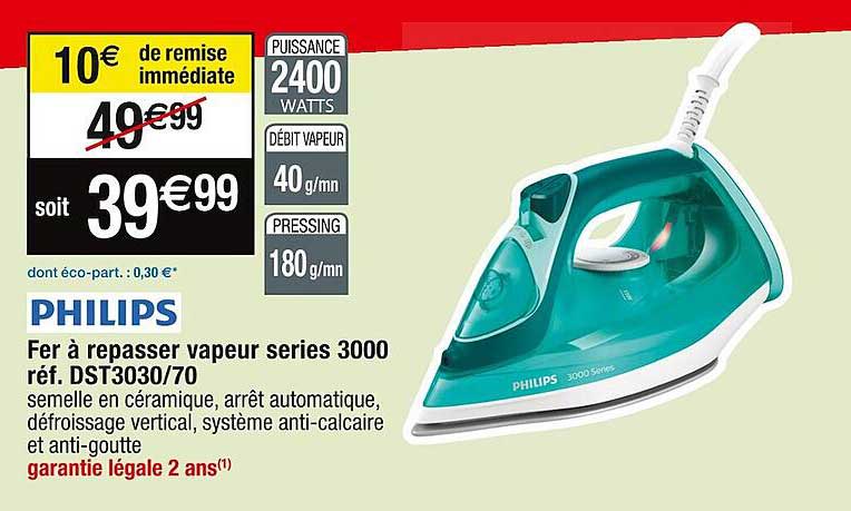 fer à repasser vapeur series 3000 philips