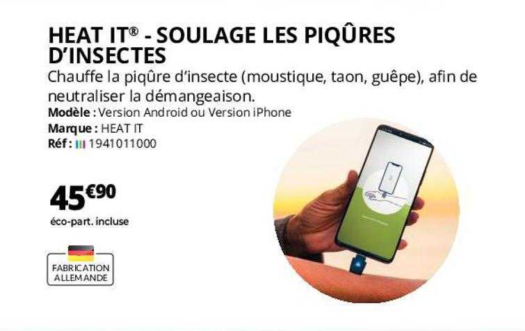 heat it - soulage les piqûres d'insectes