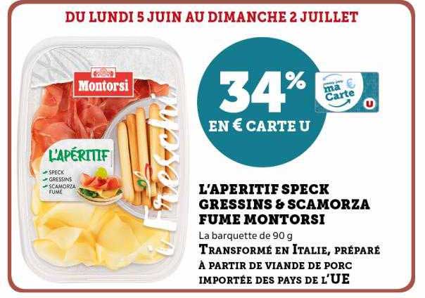 L'apéritif Speck Gressins & Scamorza Fumé Montorsi