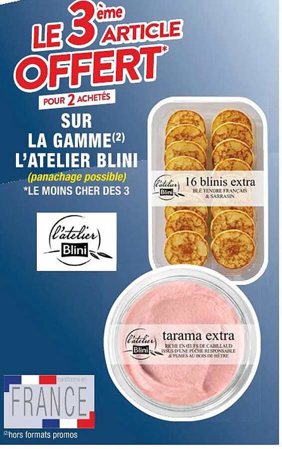 la gamme l'atelier blini