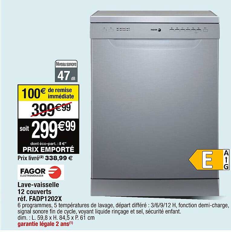 lave-vaisselle 12 couverts fagor