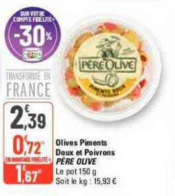 olives piments doux et poivrons père olive