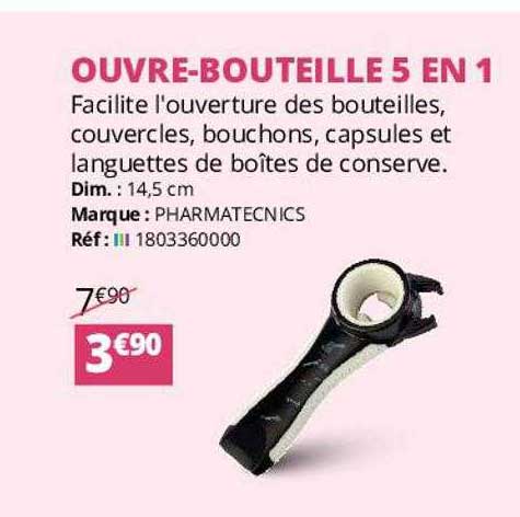 ouvre-bouteille 5 en 1 pharmatecnics