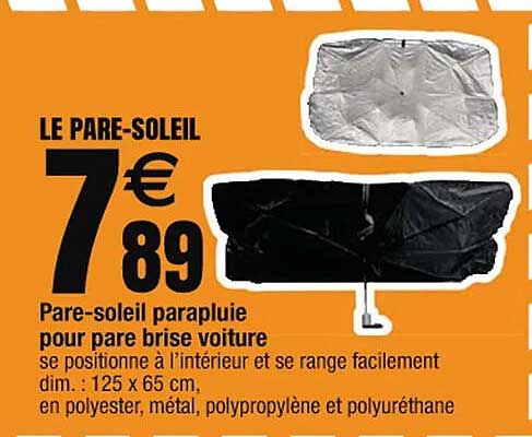 pare-soleil parapluie pour pare  brise voiture