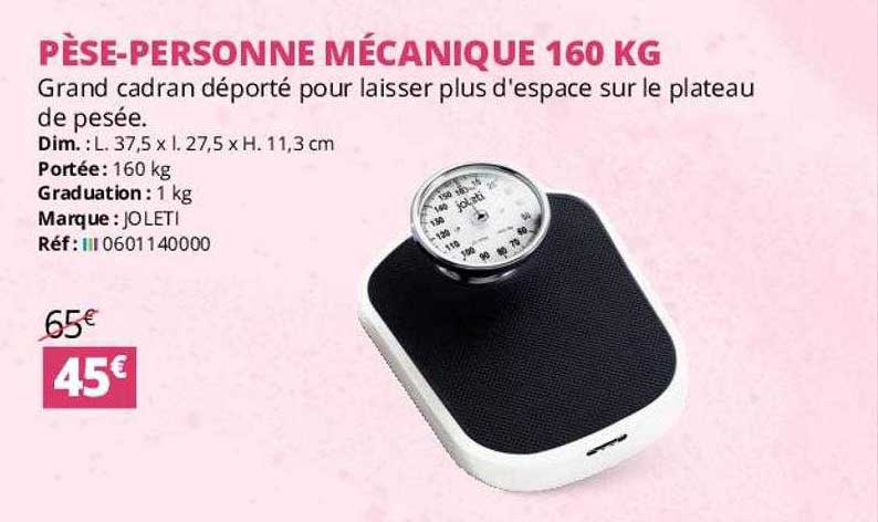 pèse-personne mécanique 160 kg joleti