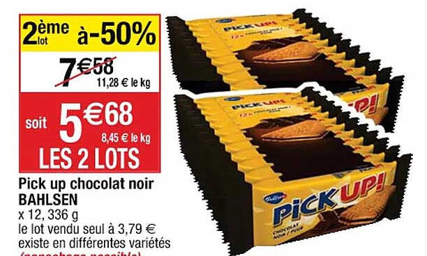 pick up chocolat noir bahlsen