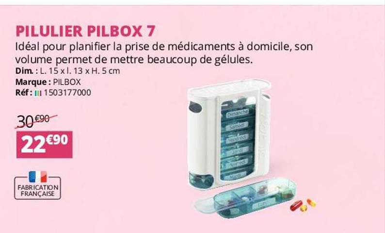 pilulier pilbox 7