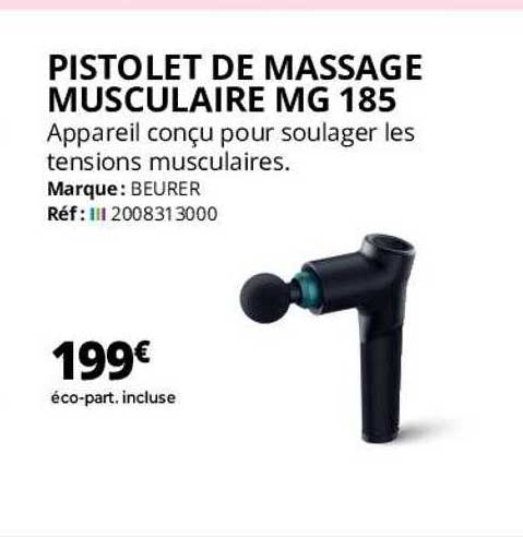 pistolet de massage musculaire mg 185 beurer